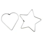 10 шт., металлические кольца в форме сердца для Ловца снов