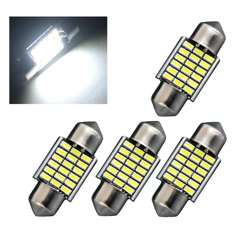 

Dome Lights Bulbs Interior LED Lamps License Plate Lighting Map 31MM 4pcs