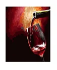 Набор для рисования по номерам на холсте Красное вино, 4050 см