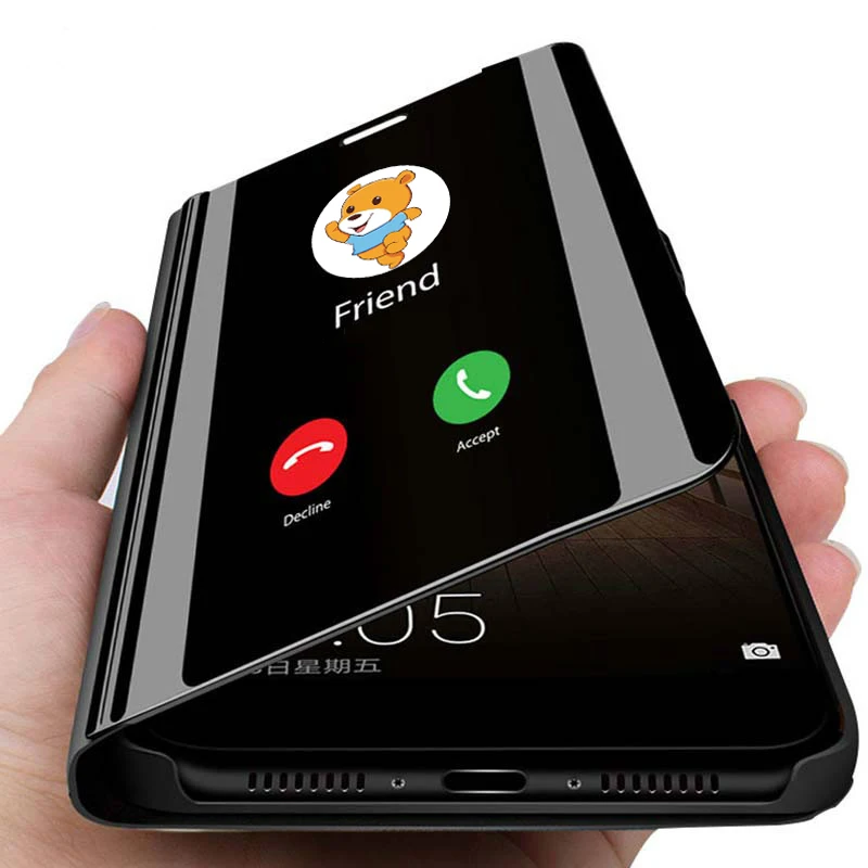 Роскошный Смарт-зеркальный чехол для телефона Apple iPhone 11 Pro Max с поддержкой