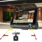 Автомобильный видеорегистратор с двумя объективами, видеорегистратор с камерой заднего вида, авторегистратор, видеорегистраторы с G-датчиками и держателем лобового стекла HD 1080P