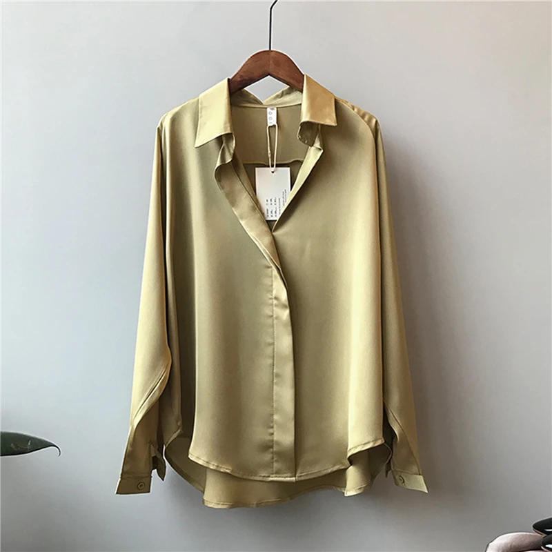 

Summer Spring Women Casual Fashion Blouse Long Sleeves Top Vintage Female V Neck Shirt Elegant Sexy Cotton Polyester Blouses