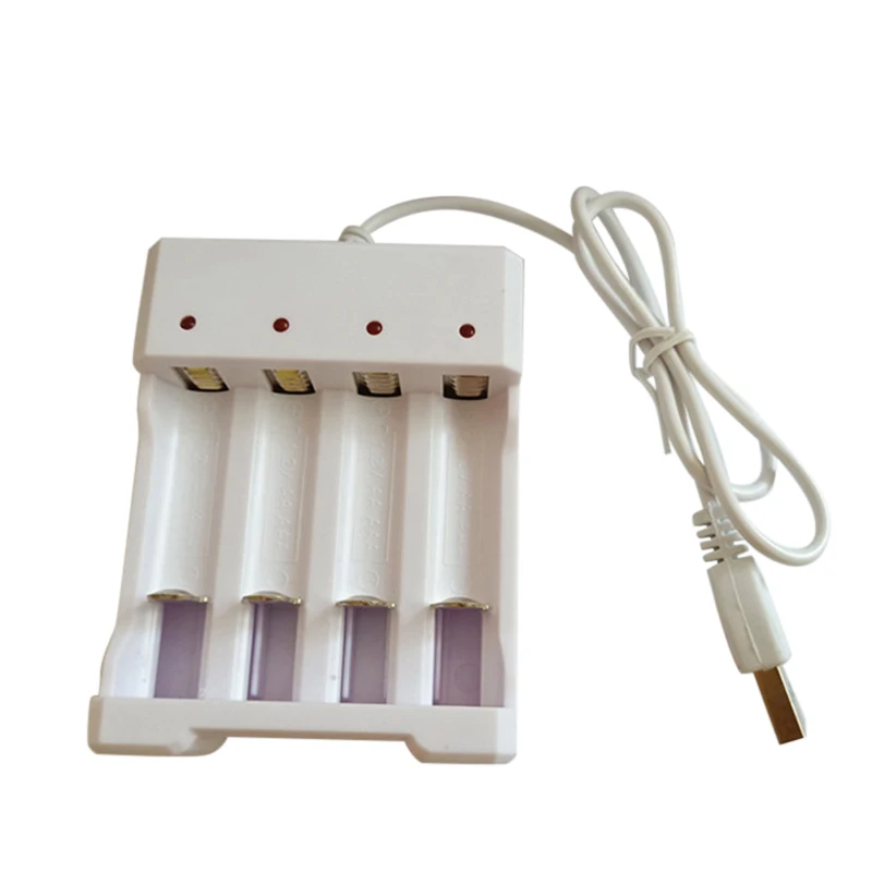 4 слота универсальное USB-выходное зарядное устройство для батарей AA/AAA