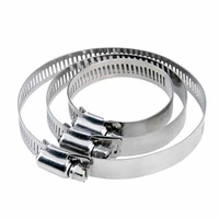 2510pcs 8 89mm stainless steel 304 worm drive hose clips irrigation pipe hoop fixed water pipe hose fastener