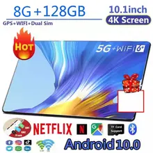 New Tab 10 Inch 4G Phone Call Tablet PC Dual SIM Card 10Core 8GB/128GB 5.0MP 1280*800 IPS Tablet 10.1 Tablet Android pc gamer