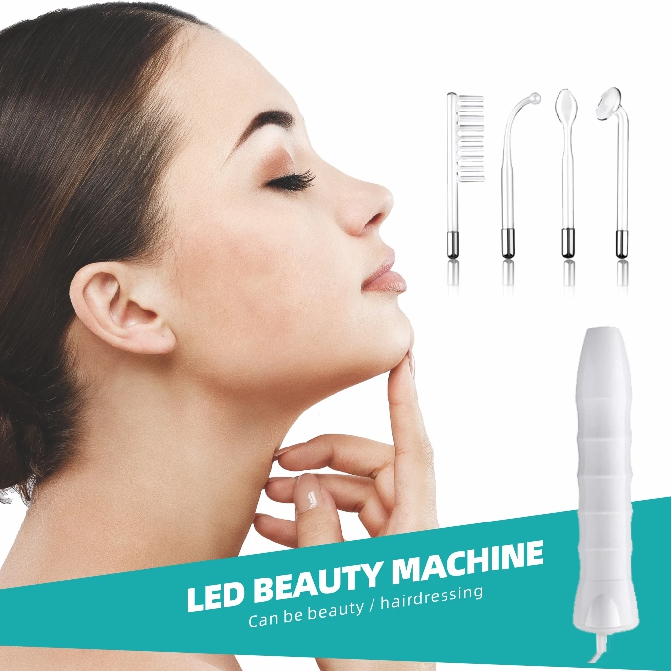 

4 In 1 High Frequency Electrotherapy Electrode Light Acne Wand Skin Care Spot Acne Remover Facial Spa Beauty Machine