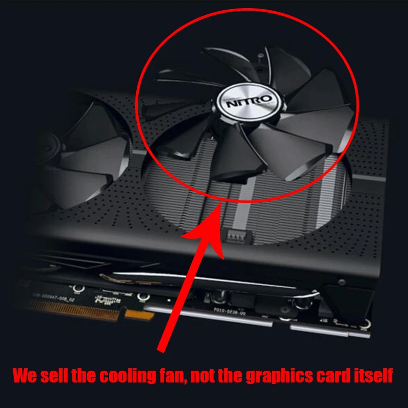 SAPPHIRE Вентилятор Охлаждения видеокарты AMD Radeon для NITRO +/PULSE RX470 RX570 RX480 RX580 RX590 4G/8G