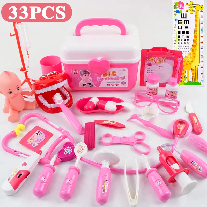 Детский набор для врачей симулятор девочки семейный врач медицинский комплект