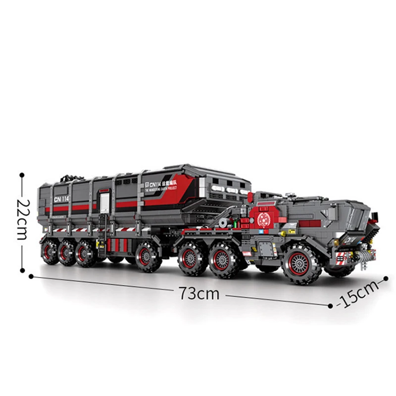 

MOC High-Tech The Wandering Earth Building Blocks Cargotruck Transport Truck 3712PCS Bricks Creative DIY Car Toys for Kids Gifts