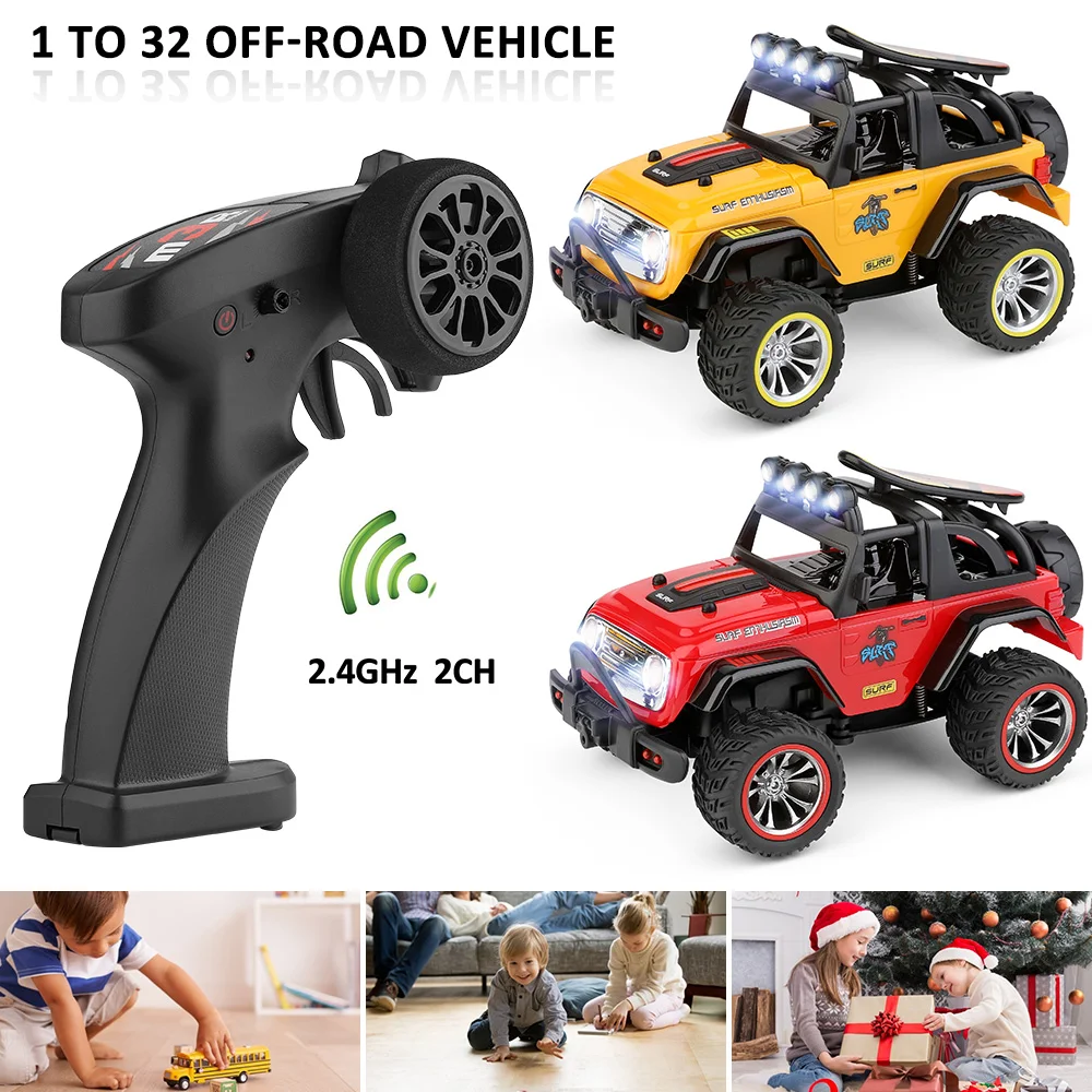 Wltoys 322221 Радиоуправляемый автомобиль 1/32 2 4G мини внедорожник 2WD легкий 25 км/ч