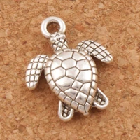 cute turtle tortoise animal spacer charm beads 15 9x12 5mm 200pcs zinc alloy pendants jewelry diy l1176