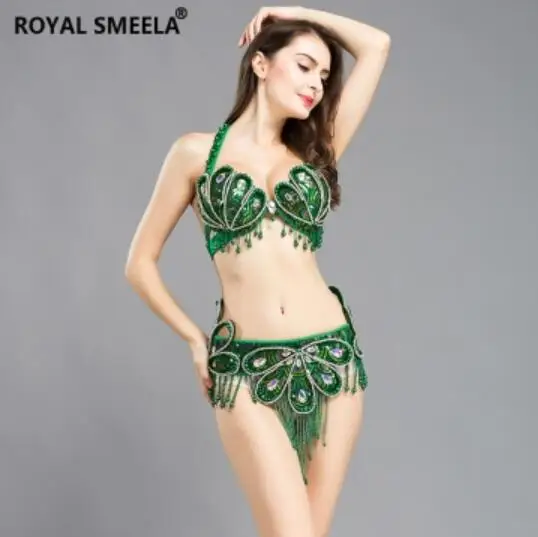 Женский костюм для танца живота комплект из 2 предметов бюстгальтер и пояс с