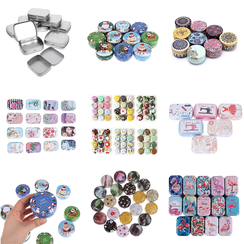 Мини металлическая упаковочная Жестяная Банка маленькая медицинская сумка