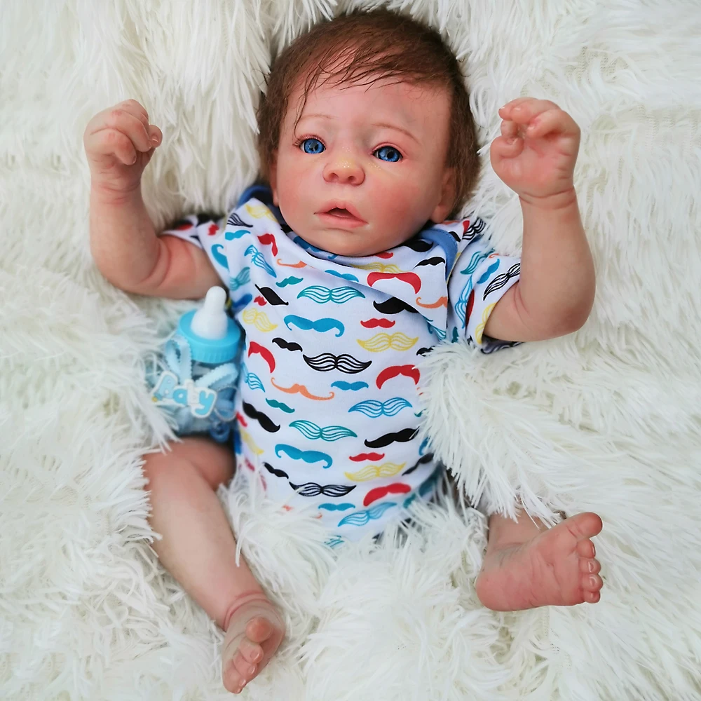 Реалистичные куклы Bebes Reborn Baby 18 дюймов виниловые силиконовые Reborn Детские кукольные бонеки Игрушки для девочек мальчиков рождественские подарки