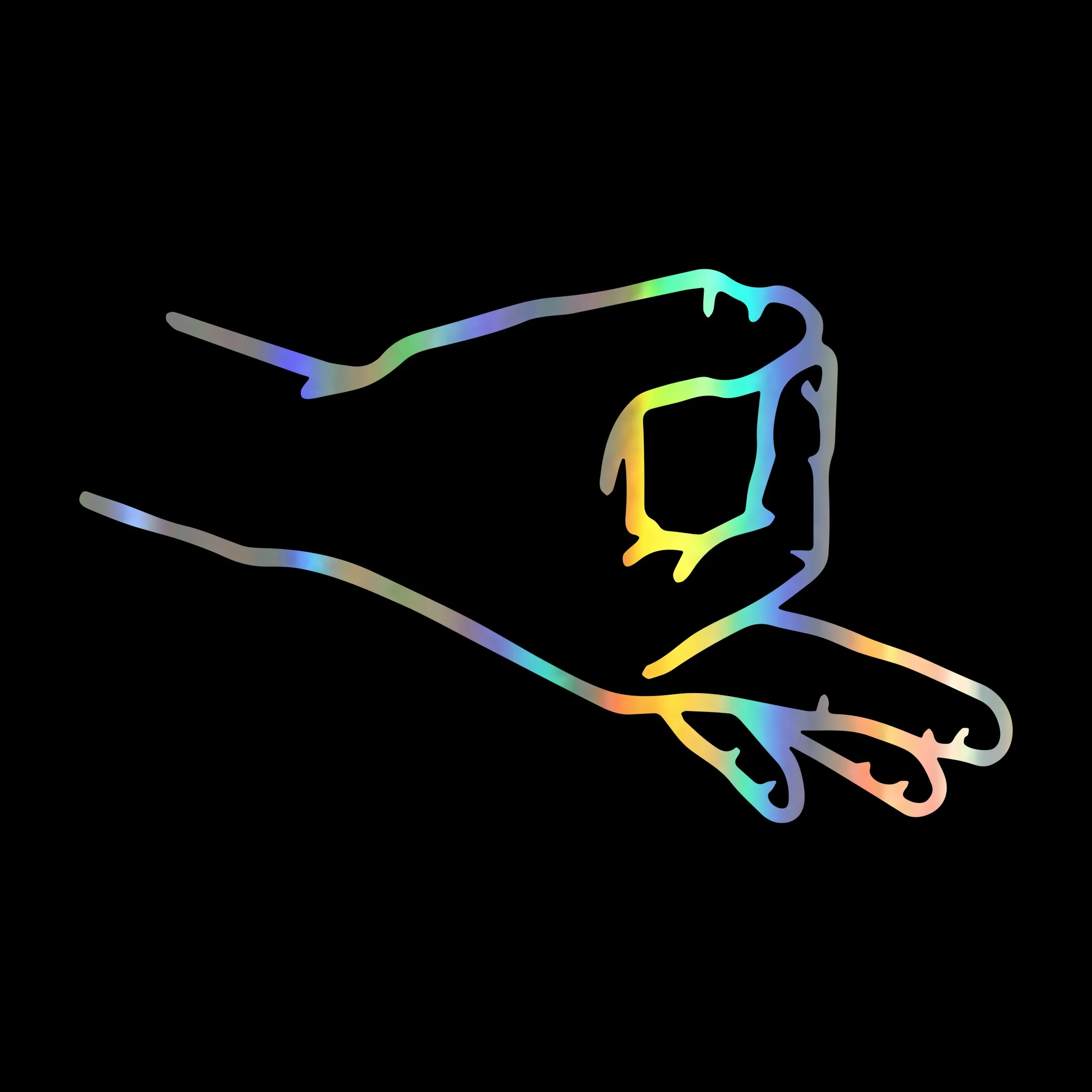 

Автомобильная наклейка OK Peace, s и наклейки, забавная наклейка на бампер для стайлинга автомобиля, лазерная Виниловая наклейка для кузова авт...