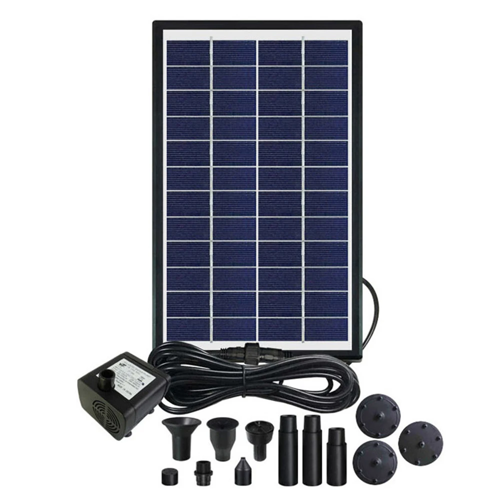 

Solar Fountain Kit 6W Birdbath Fountain Kit With Panel And Water Pump And Others For Garden Pool Pond Garden Decoration Tool