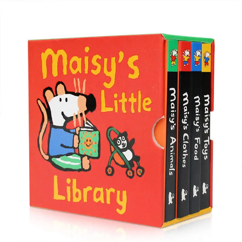 

4 книги/набор, Картонные Книги для малышей 0-3 лет