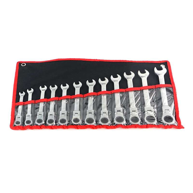 A Set Of Keys For Car Repair Adjustable Combination Gear Nut Wrench With Ratchet Box End Open Spanner Auto Hand Tools | Инструменты