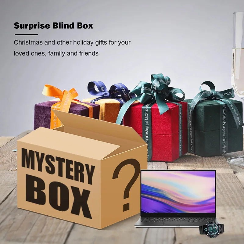 Novelty Lucky Box Digital Electronic Mystery Case Random 1PC Home Item There is A Chance to Open Iphone Earphone Watch etc | Дом и сад
