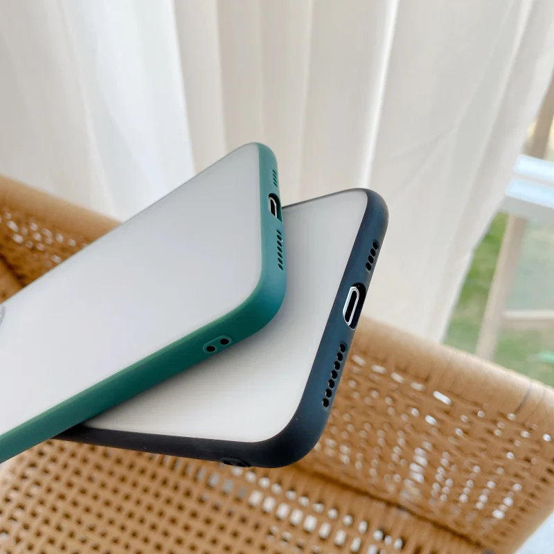 

Luxury Lens Slide Matte Transparent Phone Case For iPhone 11 12 Pro Max Mini X Xs XR 7 8 Plus SE2 2020 Silicone Shockproof Cover