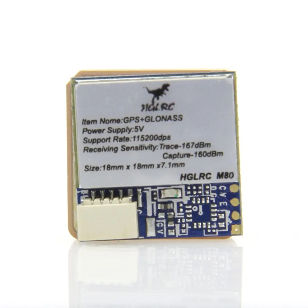 Мини-модуль GPS HGLRC M80 с поддержкой ГЛОНАСС GALILEO QZSS SBAS BDS для радиоуправляемых дронов