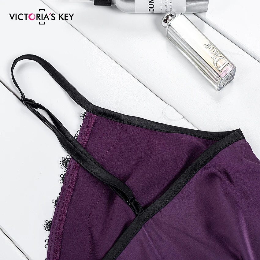 Атласные шорты на бретельках с бантом от Виктории фиолетовая Пижама цветочной