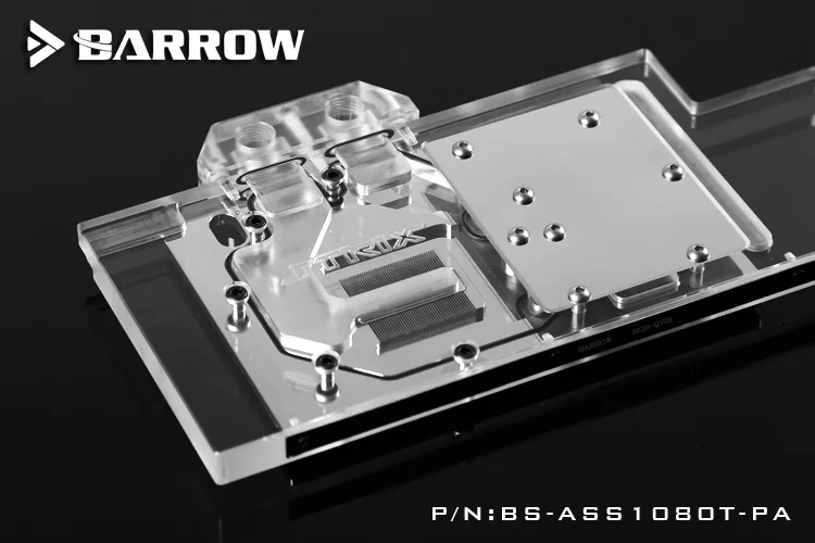 Блок видеокарты BARROW используется для ASUS ROG-STRIX-GTX1080TI-O11G-GAMING/1080/1070-O8G-GAMING/1070TI полное покрытие 3PIN D-RGB H