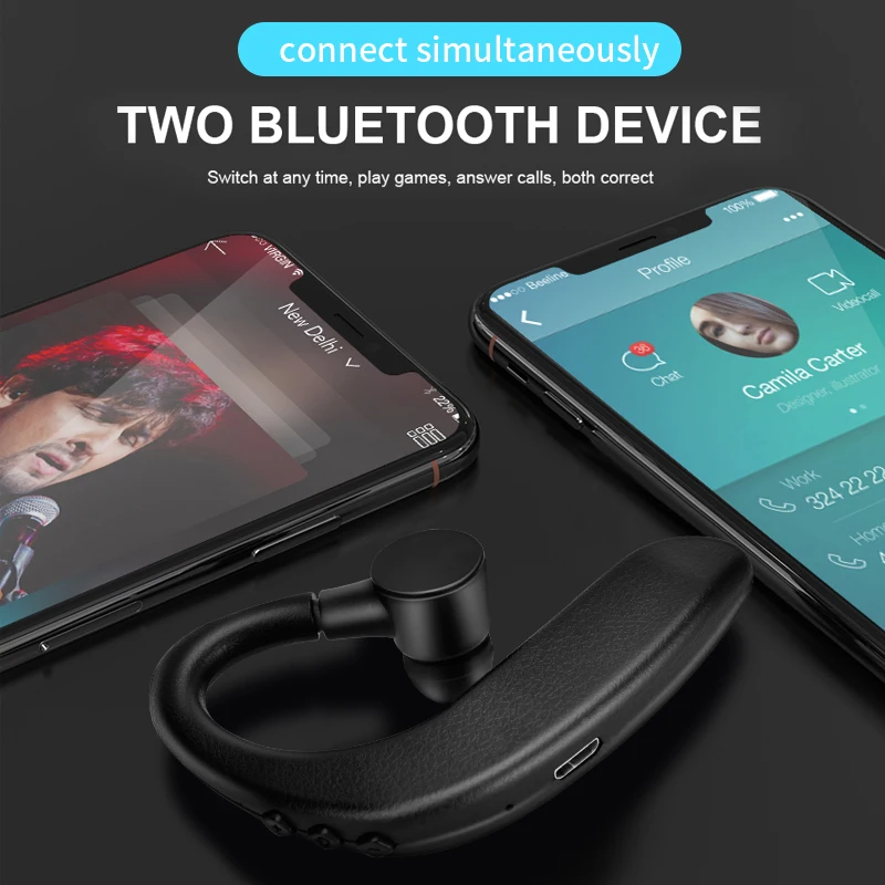 Беспроводные стереонаушники Blutooth 5 0 с микрофоном HD Bluetooth наушники для телефона