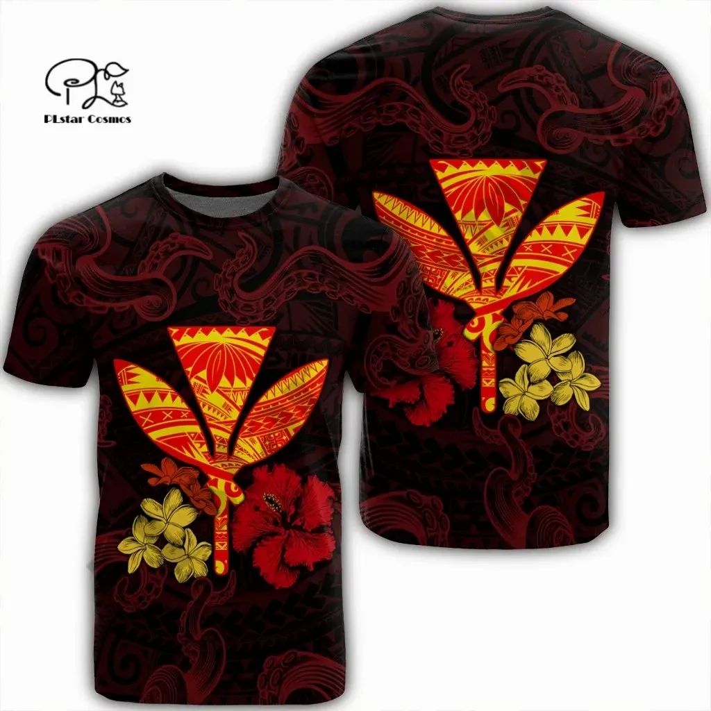 Летняя новая модная Самоа футболка PLstar Cosmos с забавными цветами и татуировками