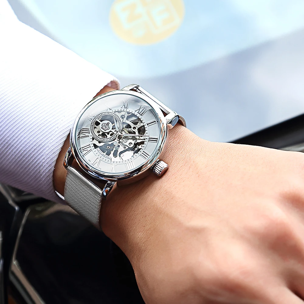 Часы наручные Мужские Механические Прозрачные с гравировкой|watch top|watch top brandwatch brand