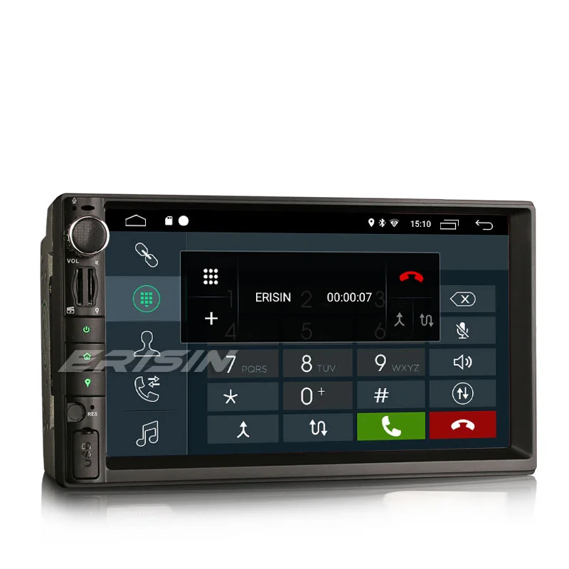 Erisin ES8049U 7 дюймов Android 9,0 DSP автомобильное радио OBD wifi DAB+ ips BT5.0 для универсальных автомобилей