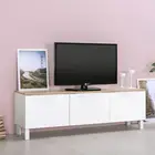 Стойка для белого телевизора, функциональный ТВ-шкаф, развлекательный центр в современном скандинавском стиле для телевизоров до 60 дюймов
