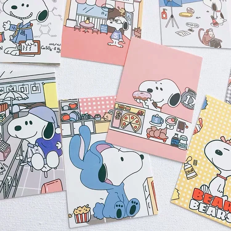 8 шт. Ins Peanuts Rogue Dog Милая мультяшная доска для сообщений фото дисплея настенное