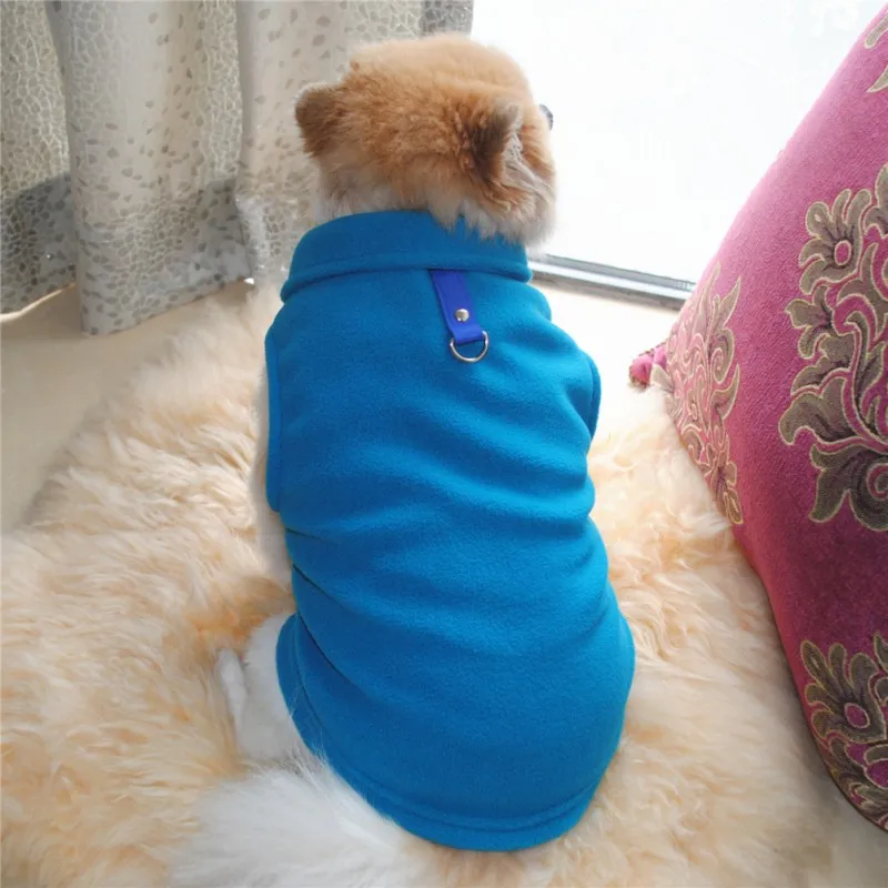 Костюм для домашних животных на осень и зиму модный флисовый жилет с