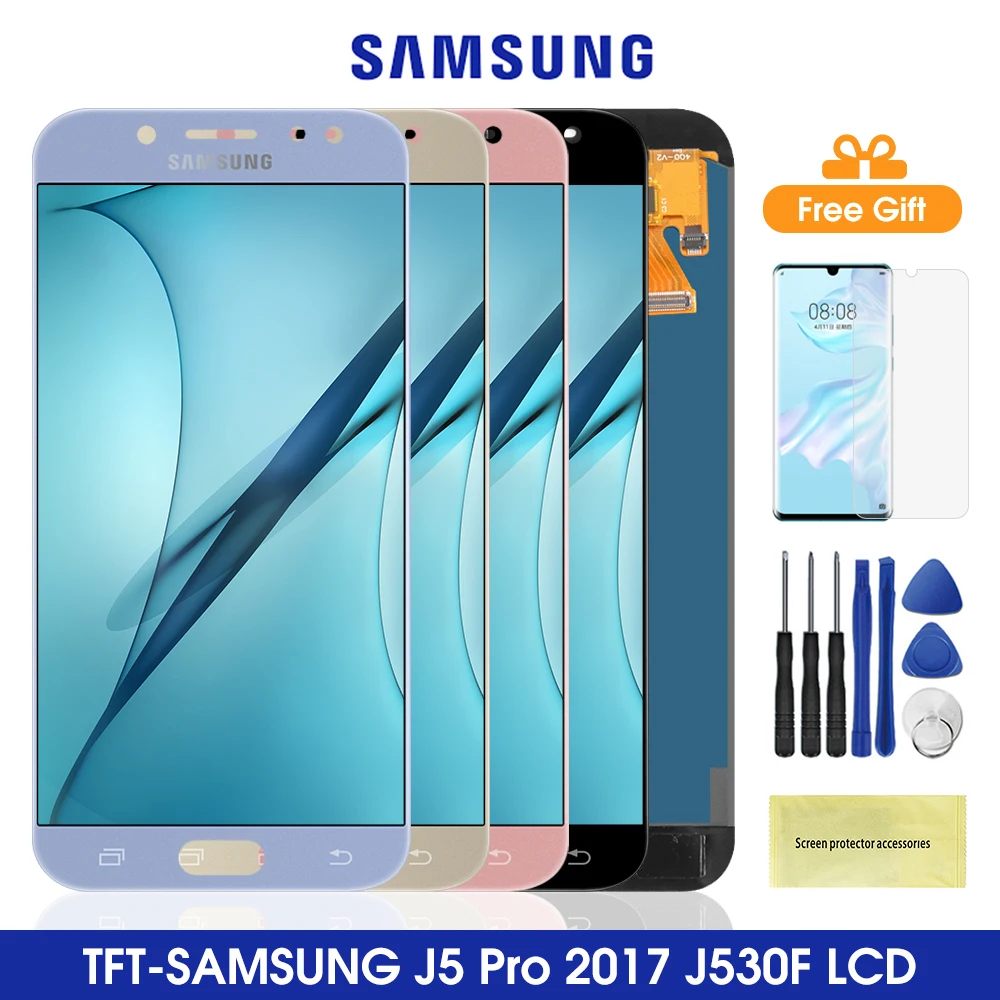 5 2 ''J530 Регулируемый ЖК дисплей для Samsung Galaxy J5 Pro 2017 с сенсорным экраном