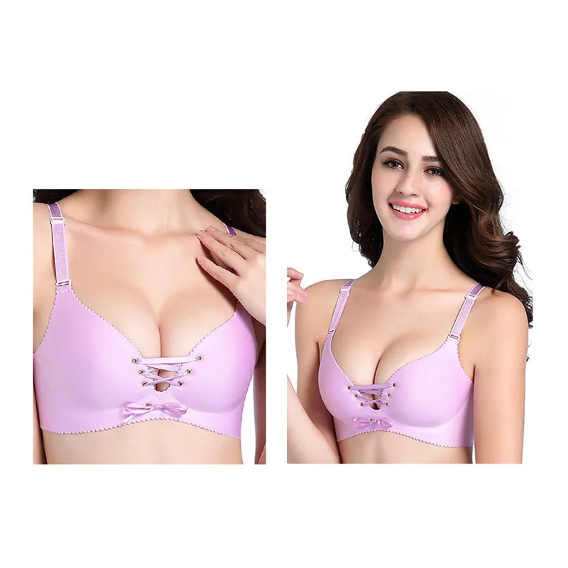 Женский бесшовный бюстгальтер пуш-ап 4 цвета без косточек | Женская одежда