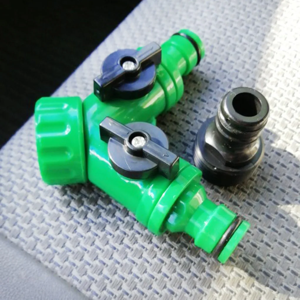 

2 Way Garden Water Pipe Connectors Garden Hose Splitter Female Thread Y Shape Connector Water Diverter Adapter Switch Valve Tool