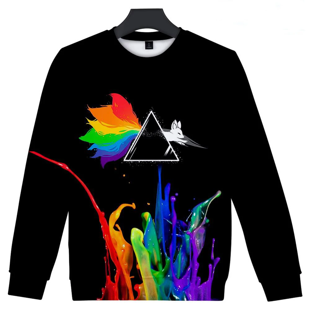 

Cartoon Luxury Round Neck Sweatshirt Sleeve Pop Style Pullover Unisex Sweatshirt Top LGBT Love Hoodie Sweatshirt LGBT 3D Print