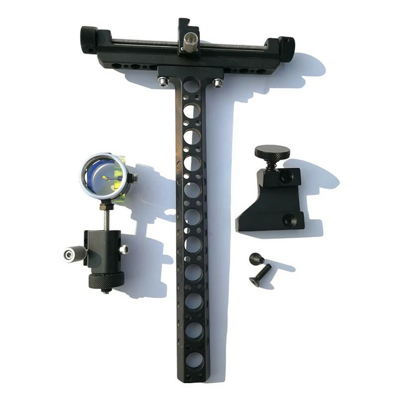 

Compound Bow Sight Archery 4X Lens Long Detachable Bracket Training Practice Bow Vision Scope Long Bow Accessories Outdoor Tools