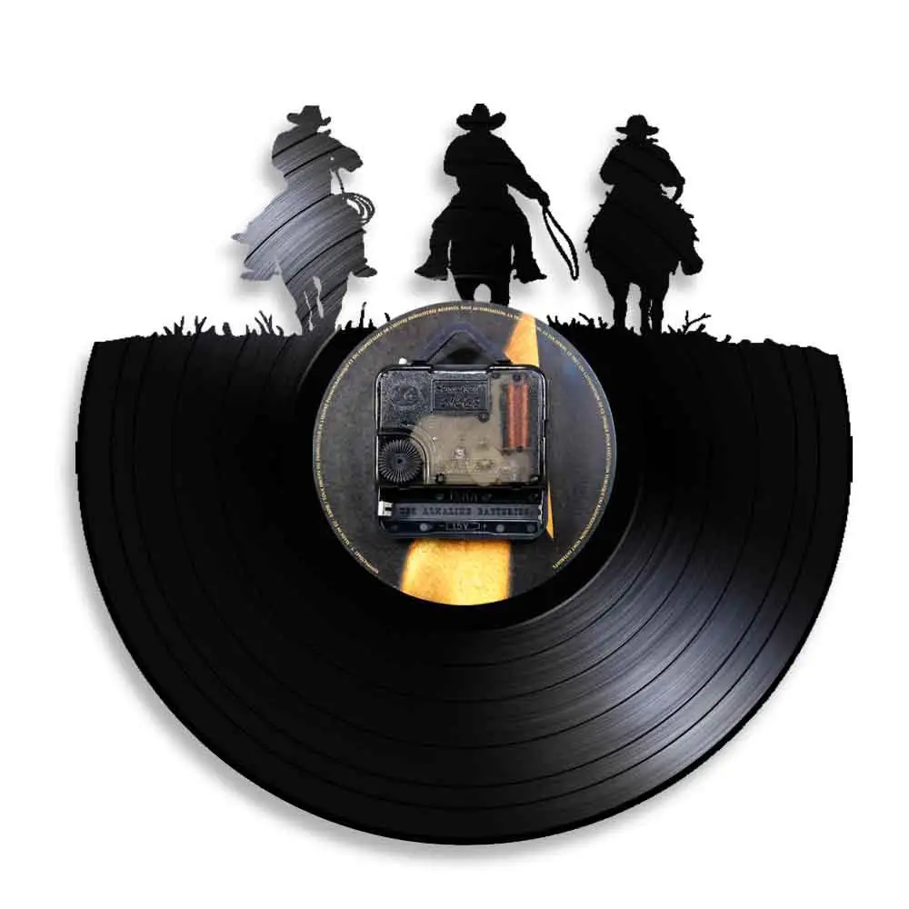 Дикий Запад лошадь все Декор три ковбоя западные настенные художественные часы