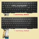 Новая Корейская и американская QWERTY-клавиатура для Asus Rog GL553VD GL553VE GL553VW с подсветкой, с краснойбелой печатью, Черная