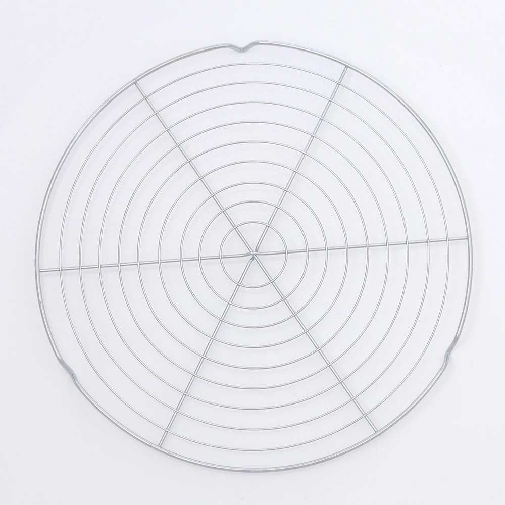 New Multi-Purpose 32cm Round Metal Wire Steaming Cooling Barbecue Rack /Carbon Baking Net/Grill/Pan Grate BBQ Accessories | Дом и сад