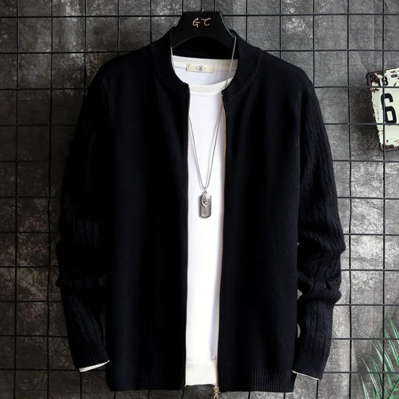 Кардиган Свитер мужское трикотажное пальто весенние и осенние трендовые топы