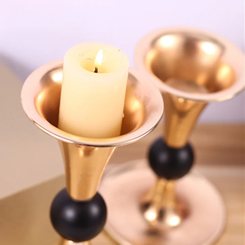 25 см золотые подсвечники металлический подсвечник Цветочная ваза Подсвечник