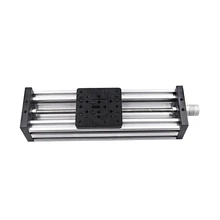 3D Printer Z-Axis Lead Screw T8 Z Axis Diy C-Beam Cnc Sliding Table 150Mm Linear Actuator Bundle Kit,Black +Silver