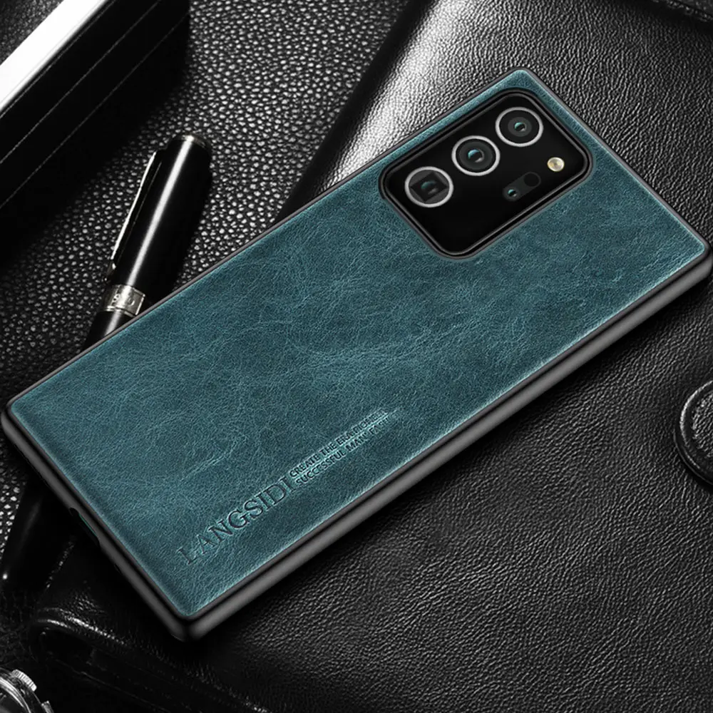 

Original Oil Wax Leather Phone Case For Samsung Galaxy Note 20 Ultra 10 9 8 Plus A50 A70 A51 A71 S10 S8 S9 S20 Plus Cover