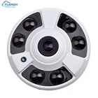 1080P камера видеонаблюдения s внутренняя ИК камера ночного видения 1,7 мм объектив 180 градусов Антивандальная купольная мини-камера видеонаблюдения камера с меню OSD