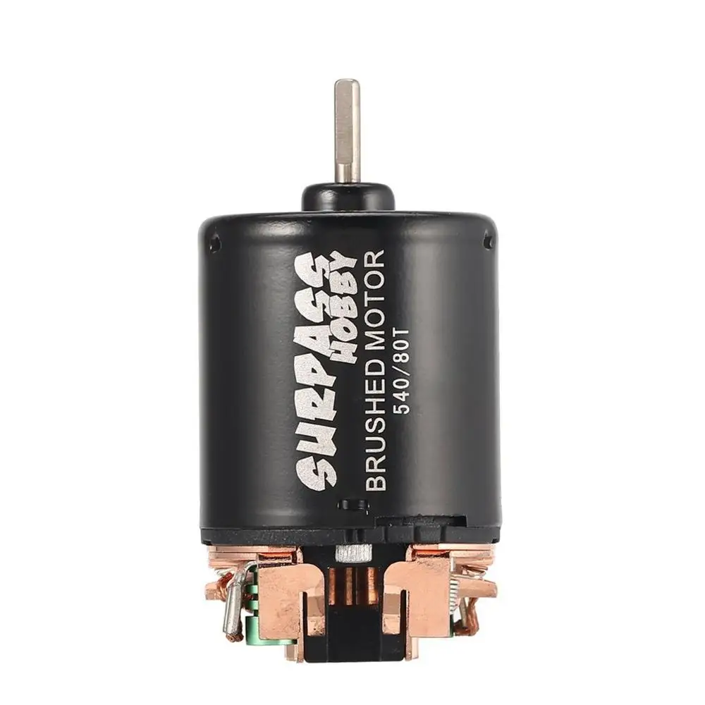 540 80T матовый двигатель с 60A ESC 5V/2A BEC для 1/10 RC Внедорожный гоночный автомобиль