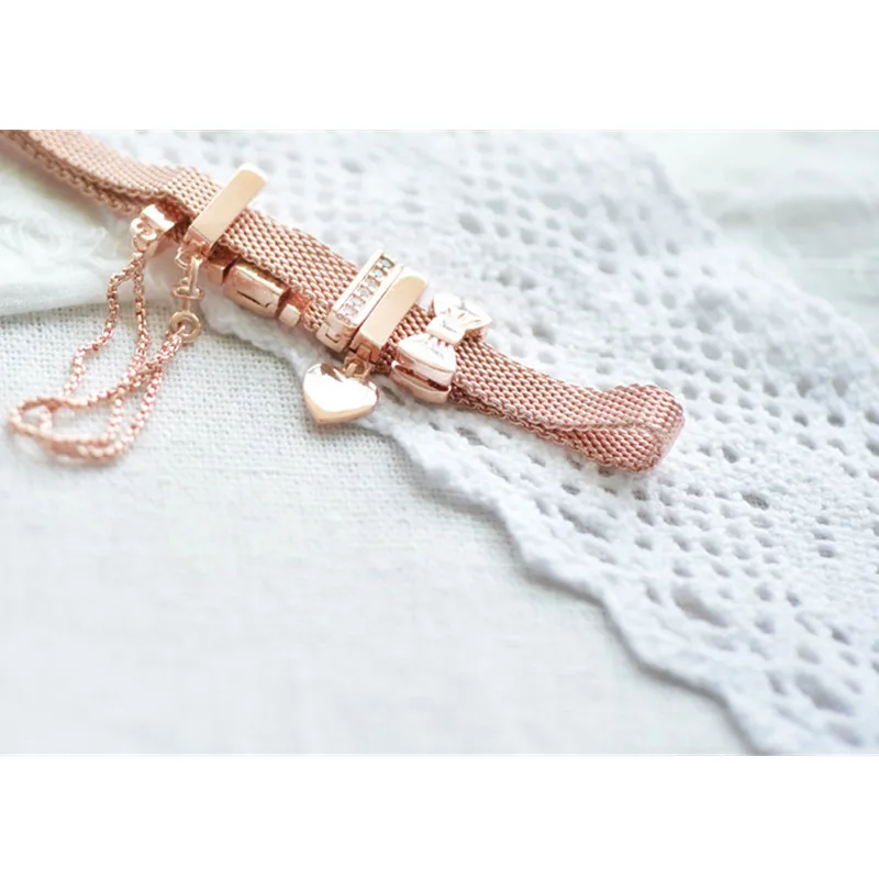 2019 Горячее предложение оригинальный Pandora Bedels Armbanden вешалка Berloque 925 пробы Zilver Vier Hart