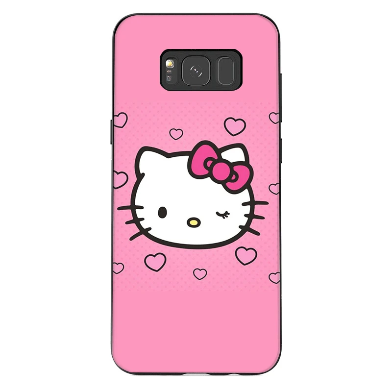 Чехол для телефона для samsung J6 A70 A60 A50 A40 A20 A30 A10 A7 A6 A5 A3 A8 A9 крышка рисунок «Hello Kitty» Прохладный - Цвет: B9